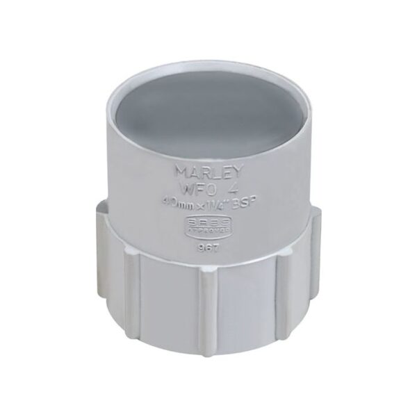 PVC BSP FL adaptor 50mm x 32mm (1 1/4) Marley