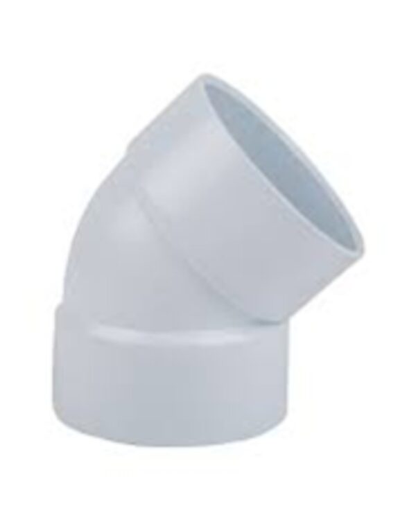 PVC bend 50mm x 45 sv pl